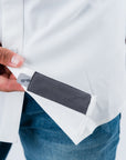 Men's Fishing White Short Sleeve Shirt