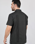 Men's Modern Charcoal GUAYABERA Shirt