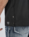 Men's Modern Charcoal GUAYABERA Shirt