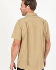 Men's Modern Khaki GUAYABERA Shirt