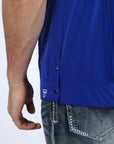 Men's Modern Royal Blue GUAYABERA Shirt
