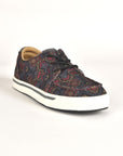 Mens Aztec Print Canvas Sneaker