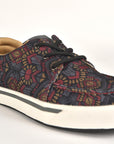 Mens Aztec Print Canvas Sneaker