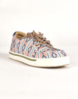 Mens Aztec Print Canvas Sneaker