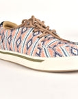 Mens Aztec Print Canvas Sneaker