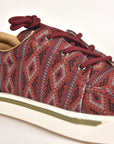 Mens Aztec Print Canvas Sneaker