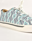 Mens Aztec Print Canvas Sneaker