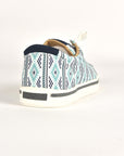 Mens Aztec Print Canvas Sneaker