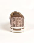 Mens Aztec Print Canvas Sneaker