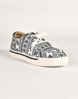 Mens Aztec Print Canvas Sneaker