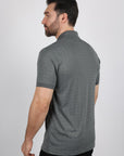 Mens Modern Fit Stretch Full Body Crystals Polo