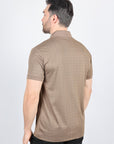 Mens Modern Fit Stretch Full Body Crystals Polo
