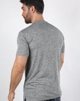 Mens Modern Fit Stretch Henley T-Shirt with Logo