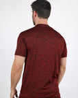 Mens Modern Fit Stretch Henley T-Shirt with Logo