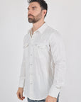 Mens Modern Fit Stretch Lurex Western Long Sleeve Shirt