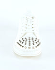 Mens Multi Fabric Low-Top Sneaker With Spikes