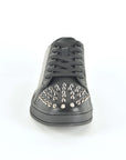 Mens Multi Fabric Low-Top Sneaker With Spikes