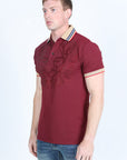 Mens Modern Fit Stretch Fashion Polo