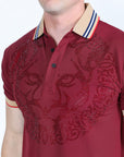 Mens Modern Fit Stretch Fashion Polo