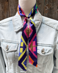 Multi Colored Western Skinny Mini Wild Rag Scarf / Cowgirl Necktie