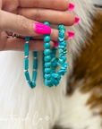Bracelet Set with Turquoise Colored Stone