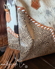 Laramie Cowhide Tooled Leather Concealed Carry Bag, Summer Edition Limited Made