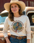 Bourbon Cowgirl Long Sleeve Natural T-Shirt Bourbon Cowgirl