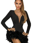 Feather Bandage Dress *color options