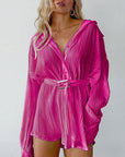 Pink Belted Mini Dress -clearance