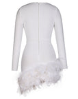 Feather Bandage Dress *color options