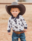 Shea Baby Roughstock Longsleeve Polo Onesie