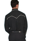 Solid W/cont. Piping Shirt - P-620X