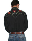 Floral Embroidery Shirt - P-633