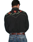Floral Embroidery Shirt - P-633X