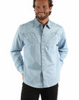 Floral Tooled Embroidery Shirt - P-634