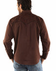 Floral Tooled Embroidery Shirt - P-634