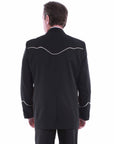 Solid Blazer W/piping - P-656