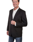 Solid Blazer W/tonal Piping - P-656SL