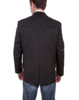 Solid Blazer W/tonal Piping - P-656S