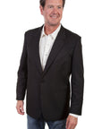 Solid Blazer W/tonal Piping - P-656S