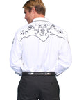 Floral Emb. Sleeve/yoke Shirt - P-706
