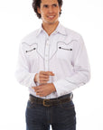 Solid Shirt W/candy Cane Piping - P-726X