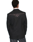 Floral Tonal Emb. Blazer - P-733X