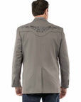 Floral Tonal Emb. Blazer - P-733X