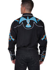 Phoenix Embroidery Shirt - P-734X