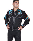 Phoenix Embroidery Shirt - P-734X