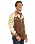 Phoenix Embroidery Shirt - P-734X
