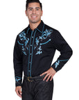 Embroidered Scroll W/studs - P-844X