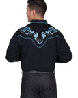 Embroidered Scroll W/studs - P-844X