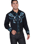 Embroidered Scroll W/studs - P-844X